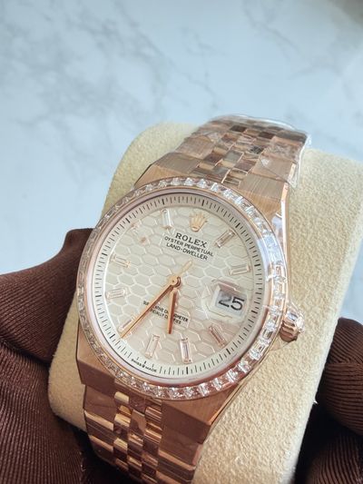Rolex Rolex Land-Dweller White dial Rose Gold Box and Papers 127285TBR Good Automatic — photo 3