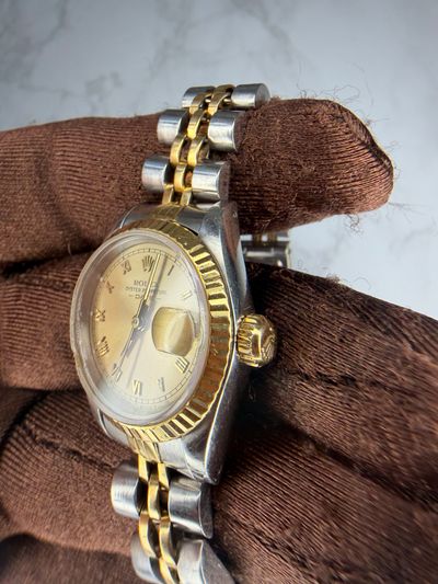 Rolex Rolex Datejust Gold dial Two-Tone Watch Only 69173 Preowned Automatic — photo 3
