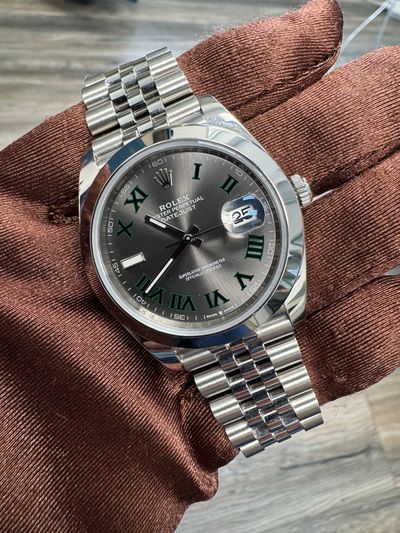 Rolex Rolex Dj41 jubilee wimbeldon Silver dial Stainless Steel Watch Only 126300 Very Good Automatic — photo 12