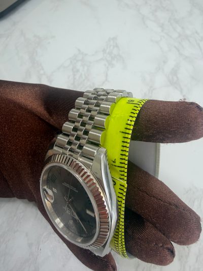 Rolex Rolex Dj41 jubilee wimbeldon Silver dial Stainless Steel Watch Only 126300 Very Good Automatic — photo 11