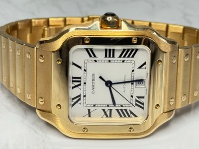 Cartier Cartier Santos yellow gold White dial Box and Papers WGSA0029 Very Good — photo 7