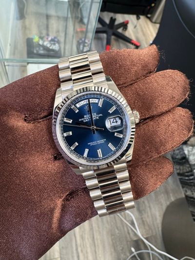 Rolex Rolex DD36 Blue Bagguete Dial Blue dial Box and Papers 128239 — photo 3