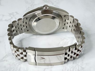 Rolex Rolex Dj41 jubilee wimbeldon Silver dial Stainless Steel Watch Only 126300 Very Good Automatic — photo 7