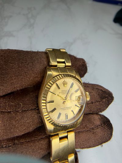 Rolex Rolex Dtejust Gold dial Yellow Gold Watch Only 6917 Preowned Automatic — photo 4