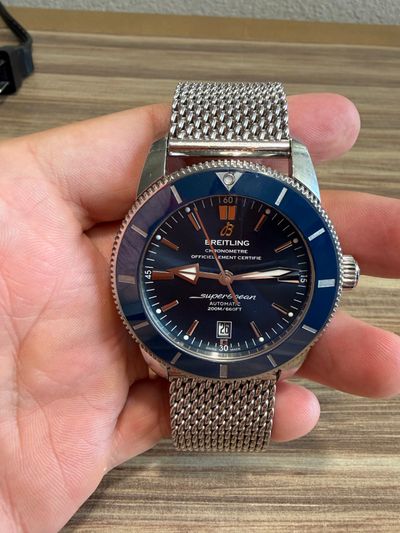 Breitling Breitling Superocean Heritage II Blue dial Stainless Steel Box and Papers AB2020 Good Automatic — photo 3