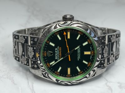 Rolex Rolex Milgauss customized with card/hangtag 116400GV Very Good — photo 1