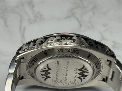 Rolex Rolex Milgauss customized with card/hangtag 116400GV Very Good — photo 7