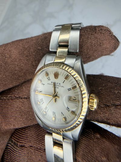 Rolex Rolex Date White dial Two-Tone Watch Only 6917 Preowned Automatic — photo 2