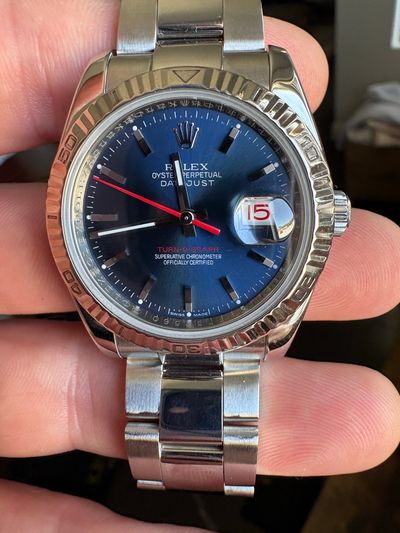 Rolex Rolex Datejust Turn-O-Graph. Blue dial. Watch Only. Ref 116264 — photo 1