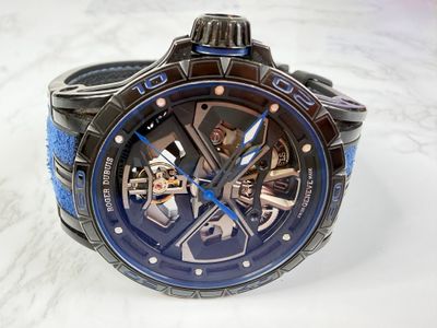 Roger Dubuis Roger Dubuis Excalibur Spider Huracan Skeleton carbon fiber blue Black dial Watch Only DBEX0749 Preowned Automatic — photo 1