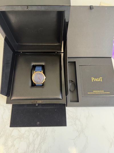 Piaget Piaget Altiplano Blue dial Rose Gold Box Only P10724 Preowned Automatic — photo 1