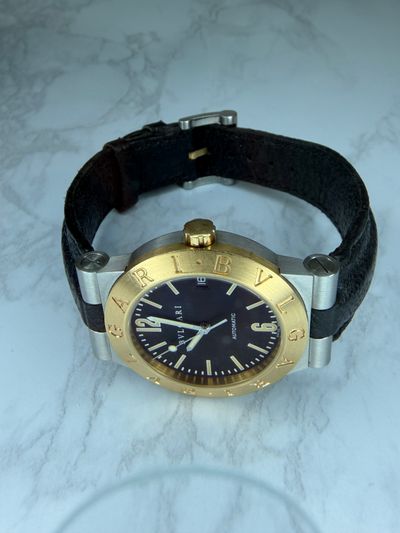 Bulgari Bulgari Diagono Black dial Watch Only LC35SG Preowned Automatic — photo 7