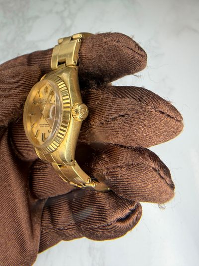 Rolex Rolex Dtejust Gold dial Yellow Gold Watch Only 6917 Preowned Automatic — photo 7