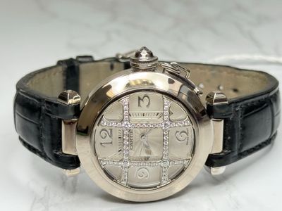 Cartier Cartier Pasha  Silver dial White Gold Watch Only 2529 Preowned Automatic — photo 11