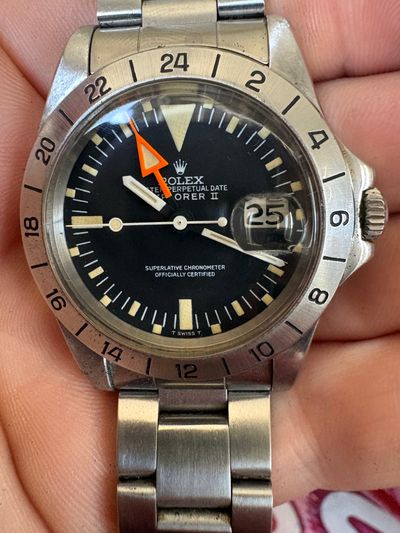 Rolex Rolex Explorer “Steve McQueen” Black dial Box and Papers 1655 Very Good — photo 1