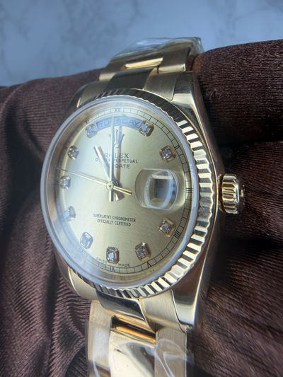 Rolex Rolex Day-Date Gold dial Yellow Gold Watch Only 118208 Preowned Automatic — photo 3