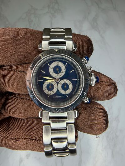 Cartier Cartier Pasha Blue dial Stainless Steel Watch Only 1352 — photo 2