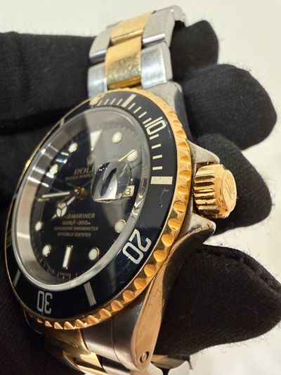 Rolex Rolex Submariner Black dial Two-Tone Watch Only 16613 Fair Automatic — photo 9