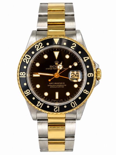 Rolex Rolex GMT-Master II Black dial Two-Tone Watch Only 16713 Good Automatic — photo 1
