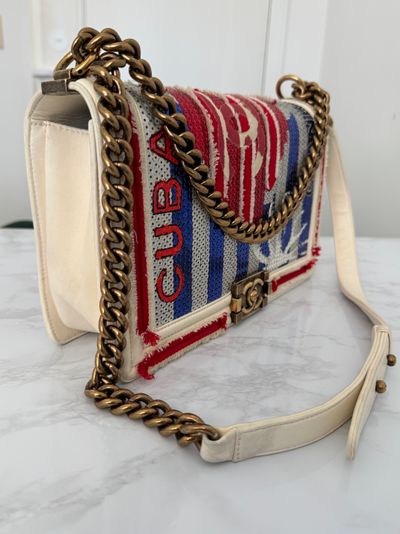 Chanel Chanel Coco cuba sequin boy bag new medium — photo 6